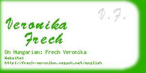 veronika frech business card